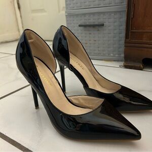 Black elegant heels